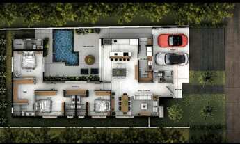 Imagem 3: Venda- Casa Térrea no Florais do Valle, 247m2, 3 suítes- Nova - Cuiabá /MT