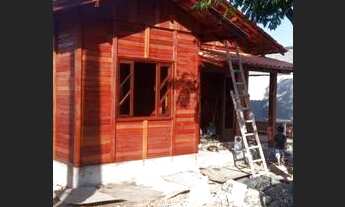 Imagem: Venda casas premontada de madeira e alvenaria