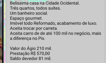 Imagem 3: Ágio de casa em Cidade Ocidental