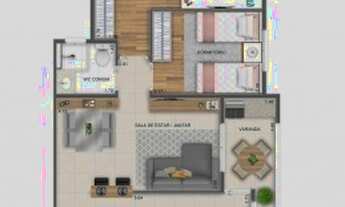 Imagem 5: Apartamento para venda com 73 metros quadrados com 3 quartos