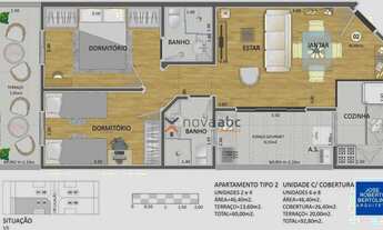 Imagem 4: Apartamento com 2 dormitórios à venda, 46 m² por R$ 279.000,00 - Parque Oratório - Santo A