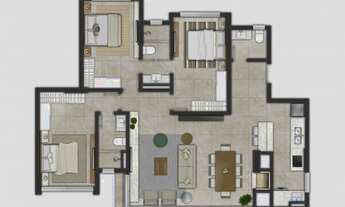 Imagem 4: Lançamento! Apartamento de alto padrão à venda na Detto Fatto imóveis com 03 dormitórios