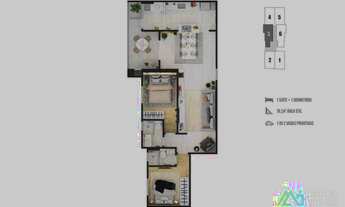 Imagem 4: Apartamento com 2 dorms, Boqueirão, Praia Grande - R$ 434 mil, Cod: 335