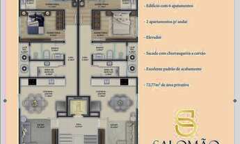 Imagem 7: Apartamento para venda com 73 metros quadrados com 2 quartos em Centro - Penha - SC