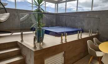 Imagem 7: Cobertura com 3 vagas, 3 suítes no segundo piso, sala ampla anexa a uma área externa com c