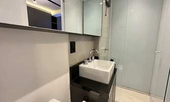 Imagem 7: Studio mobiliado com VAGA no Edifício Ravi Mercês, Sacada com churrasqueira - Curitiba - P