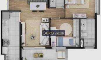 Imagem 2: Apartamento com 2 dormitórios à venda, 64 m² por R$ 622.420 - Conceição - São Paulo/SP