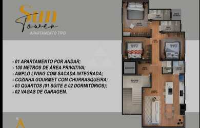 Imagem 4: APARTAMENTO À VENDA COM 3 DORMITÓRIOS, SENDO 1 SUÍTE, 100m², R$752.000,00 - BAIRRO ITACOL