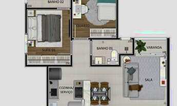 Imagem 4: Apartamentos 2 Quartos no bairro Santa Branca - Empreendimento Evidence Tower