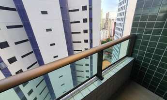 Imagem 5: Oportunidade!! Flat quarto e sala, 35m2, com varanda, 100m do mar, mobiliado, 1600 tudo,li