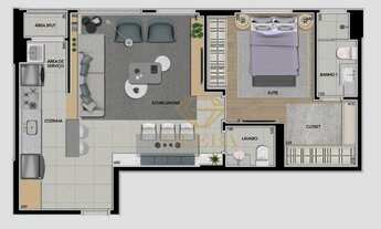 Imagem 3: Edifício Insight Palhano, Londrina, 62m² AP2125