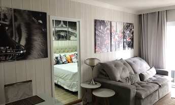 Imagem 3: Apartamento com 1 dormitório para alugar, 52 m² por R$ 4.000,00/mês - Alphaville Industria