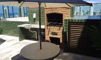 Imagem 3: Oportunidade!! Flat quarto e sala, 35m2, com varanda, 100m do mar, mobiliado, 1600 tudo,li