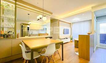 Imagem 6: Apartamento mobiliado com 2 dormitórios e sacada com churrasqueira