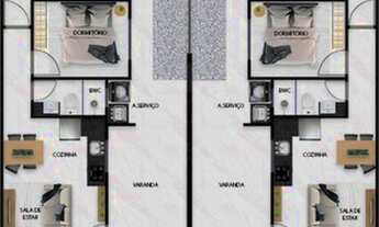 Imagem 2: CASA À VENDA COM 2 DORMITÓRIOS, SENDO 1 SUÍTE, 73m², R$270.000,00 - BAIRRO VILA NOVA - BA