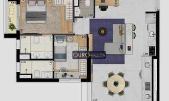 Imagem 2: Apartamento com 2 dormitórios à venda, 77 m² por R$ 1.063.540 - Campo Belo - São Paulo/SP