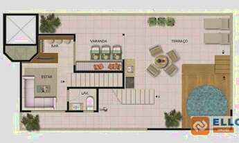 Imagem 4: Cobertura com 3 dormitórios à venda, 140 m² por R$ 1.299.000,00 - Santo Agostinho - Belo H