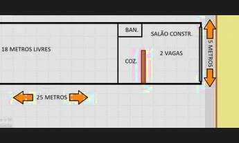 Imagem 4: Salão com terreno medindo no total 5 por 25 Beira mar em Peruíbe