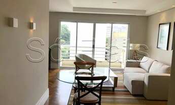 Imagem 6: Flat com mobília refinada e para locação em Pinheiros totalmente mobiliado. Consulte-nos