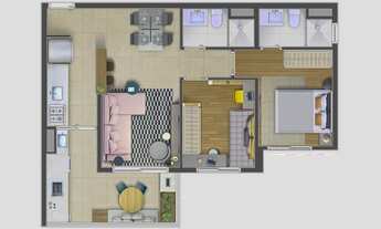 Imagem 3: Oportunidade para mudar rápido perto Metrô 2 dorms (s) vaga apenas 722.000 lazer completo