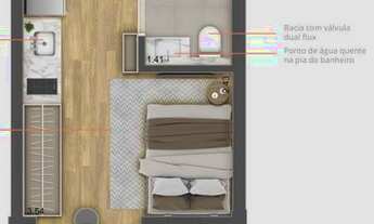 Imagem 5: Studio para Venda em São Paulo, Vila Clementino, 1 dormitório, 1 banheiro