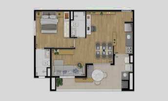 Imagem 7: Alto da Lapa Elegância e sofisticação 2 Dorms (tsuíte e erraço gourmet) Condomínio com la