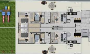 Imagem 3: Apartamento para venda possui 70 metros quadrados com 2 quartos em Letícia - Belo Horizont