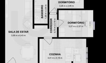 Imagem 6: Apartamento 67m² 2 dormitórios 1 vaga Cond Tabatinga