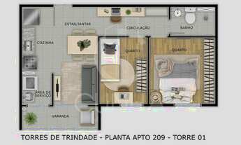 Imagem 6: Clique e conheça as Plantas do Torres de Trindade você vai se encantar!!