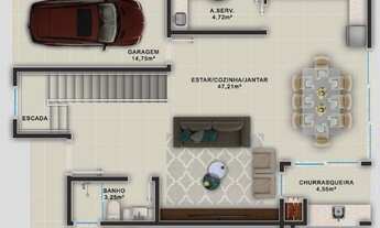 Imagem 7: Casa à venda com 179 m² e 276 m² de área total possuindo 4 quartos no Campeche - Florianóp