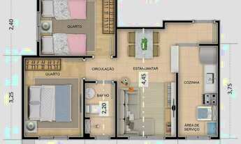 Imagem 7: Apartamento à venda, 2 quartos, 1 vaga, Cidade São Mateus - São Paulo/SP