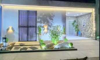 Imagem 3: Casa Moderna com 3 quartos, Planejados, Porcelanato, Área Gourmet, Garagem, Energia Solar