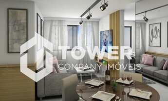 Imagem 3: Apto de 55m² de 2 quartos 1 suíte, sacada, elevador e lazer completo. Entrada parcelada em