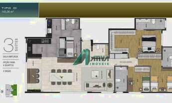 Imagem 7: Apartamento com 4 dormitórios à venda, 145 m² por R$ 1.670.000,00 - Gutierrez - Belo Horiz