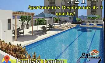 Imagem 2: Apartamento para venda com 76m² De 3 quartos com suite No Centro-Paulista - A Partir de 32