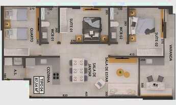 Imagem 5: Valor de OPORTUNIDADE! Apartamento NOVO, com 2suítes, 62m² para VENDA - Jardim Oceania