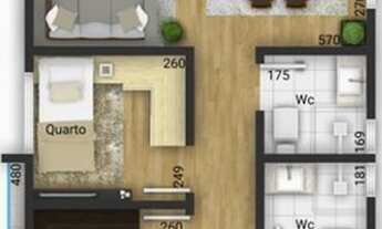 Imagem 2: Apartamento para Venda em Ponta Grossa, Centro, 3 dormitórios, 1 suíte, 2 banheiros, 1 vag