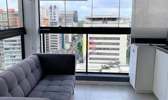 Imagem 2: Studio Mobiliado Andar Alto 27 m² no Jardim Paulista, Condomínio com Lazer