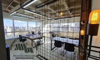 Imagem: Sala comercial DF Plaza, toda mobilhada