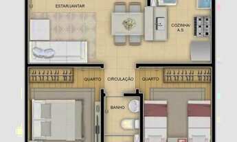 Imagem 2: Apartamento 2 Dormitórios próximo à Avenida Arapongas