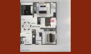 Imagem 5: Apartamento térreo com área privativa de 66m² com 2 quartos a venda por R$ 265.000 - Altip
