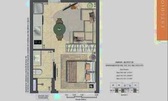 Imagem 2: Studio no Lançamento Parque Sustentável Gávea 1 Quarto Perto da PUC-Rio!