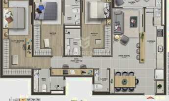 Imagem 3: Apartamento com 3 suítes no Estreito