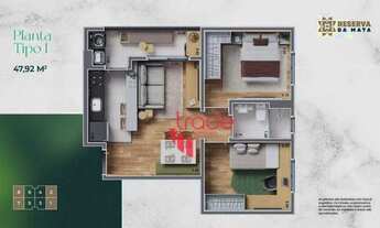 Imagem: Apartamento com 2 dormitórios à venda