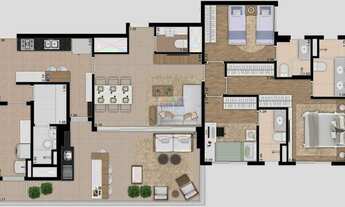 Imagem 3: Lançamento! dia 30 de Abril, apartamento com 3 dormitórios e 2 suítes, lavabo e cond. Com