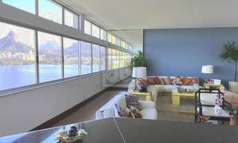 Imagem 5: Epitácio Pessoa - Andar alto - Vista indevassada e panorâmica da Lagoa - Sala espaçosa - T