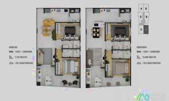 Imagem 2: Apartamento com 2 dorms, Boqueirão, Praia Grande - R$ 434 mil, Cod: 335