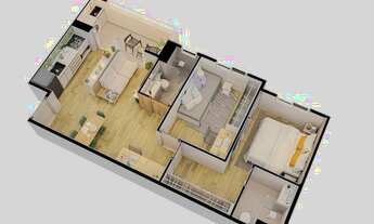 Imagem 7: Apto na planta - 51m² - suíte - lazer completo - localização diferenciada