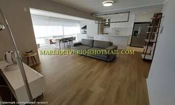 Imagem 4: Apartamento para locação no Brooklin, 135 m2, 03 suítes, varanda gourmet, mobiliado
