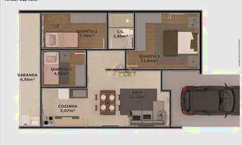 Imagem 7: CASAS COM 3 DORMITÓRIOS NO BAIRRO SANTA CÂNDIDA EM CURITIBA